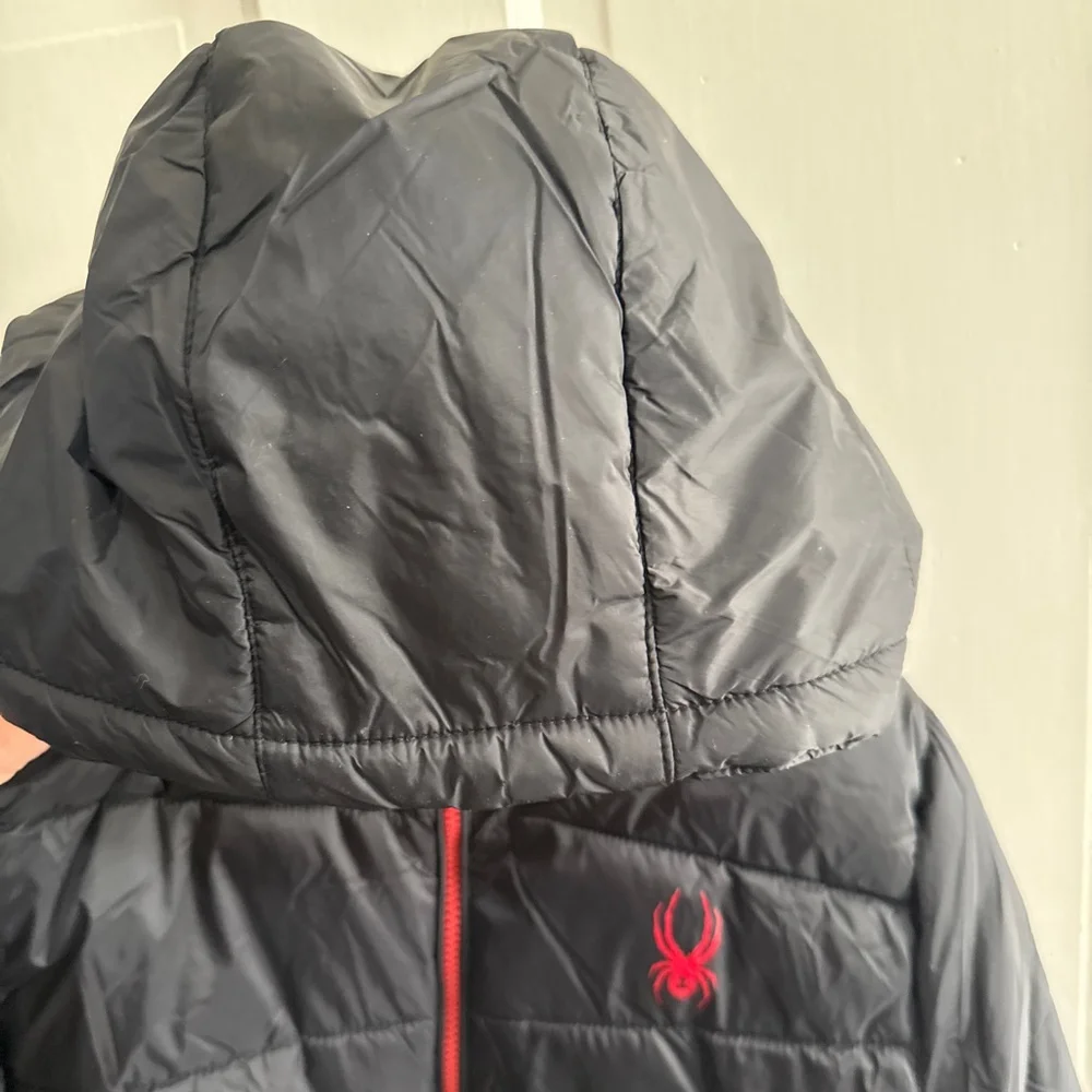 Spyder Kids Black Jacket with Red Accents